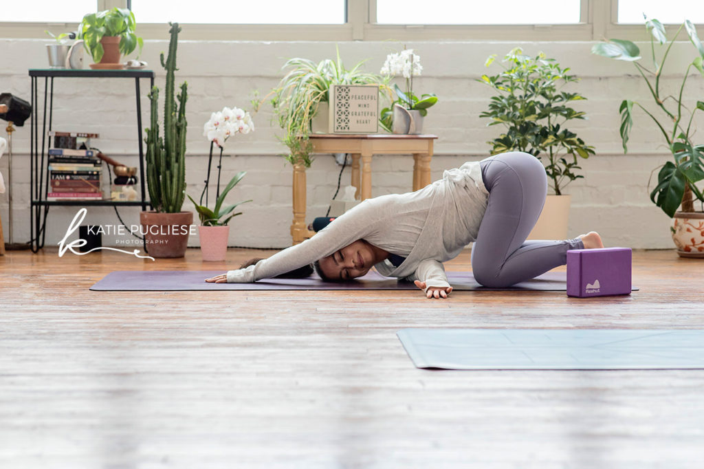 postnatal yoga stretches
