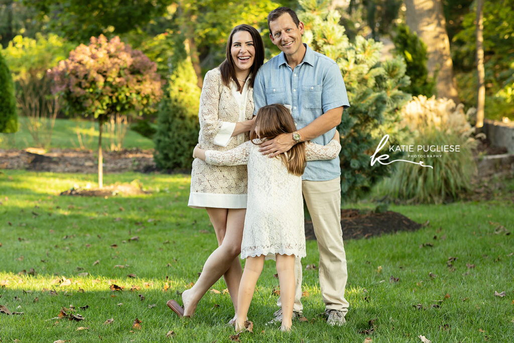 Outdoor family photography session in Connecticut capturing natural connection
