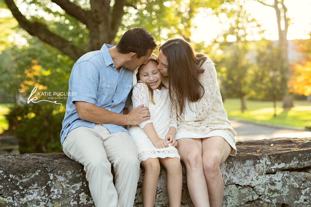 Parents and children photographed together during a lifestyle family session in Connecticut