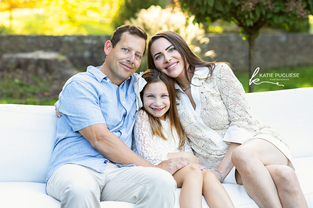 Outdoor family photography session in Connecticut capturing natural connection